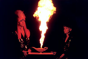 Les feux de la lampe