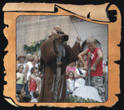 Spectacle de rue Merlin